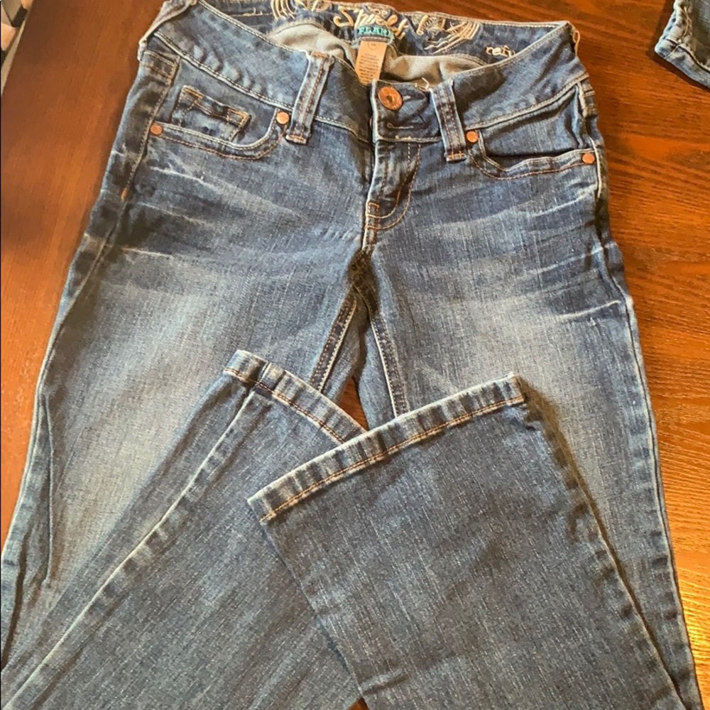 Size 0 short flare jeans